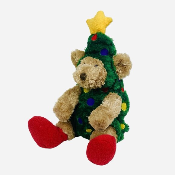 Animal Adventure Christmas Tree Teddy Bear Plush Fuzzy Costume Soft Toy Holiday - Picture 1 of 11